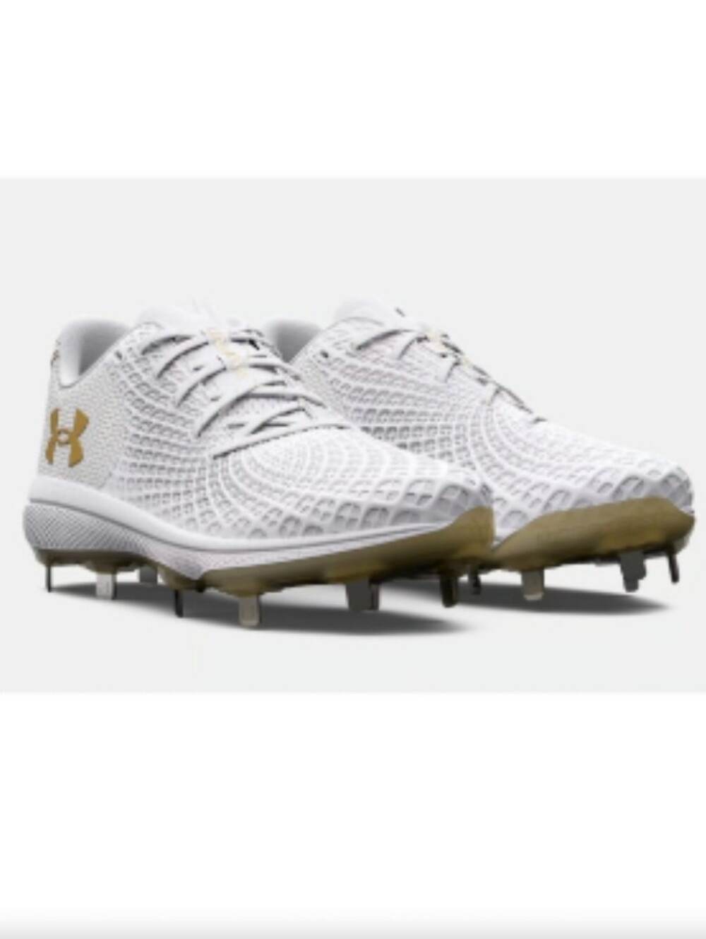 Under Armour UA Glyde 2 Metal Softball Cleats Gold 3026601-105